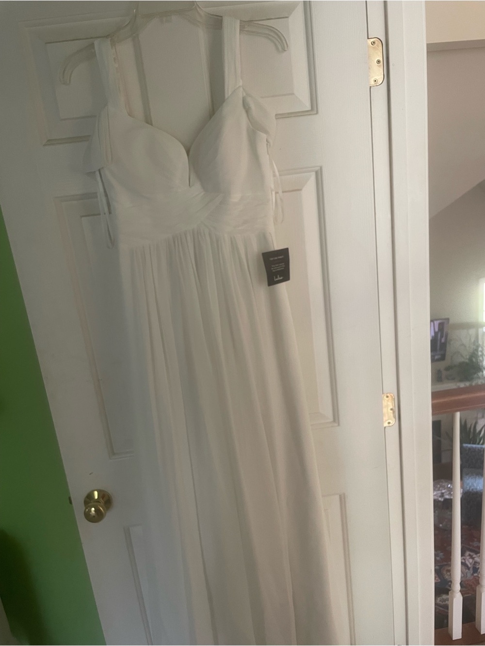 Lulu's White V-Neck Dress Top